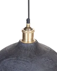 Hängeleuchte CHEYYAR Mango Holz Schwarz_867671