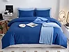 Bettwäsche-Set HARMONRIDGE 200 x 220 cm Baumwollsatin Dunkelblau