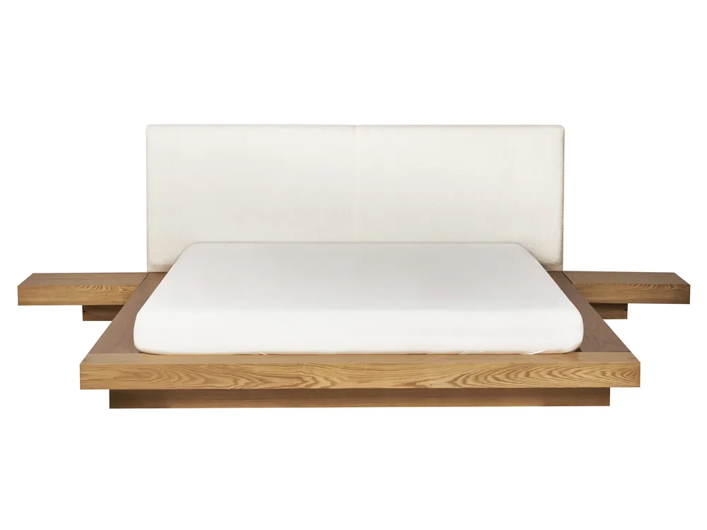 Waterbed Boucle ZEN 160 x 200 cm (EU King Size) Natural Ash Wood_931193