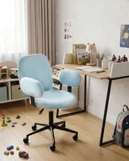 Desk Chair MORAGA Velvet Light Blue_1024847