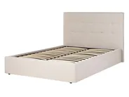 Bett mit Stauraum LORIENT Stoff Beige 140 x 200 cm_901792