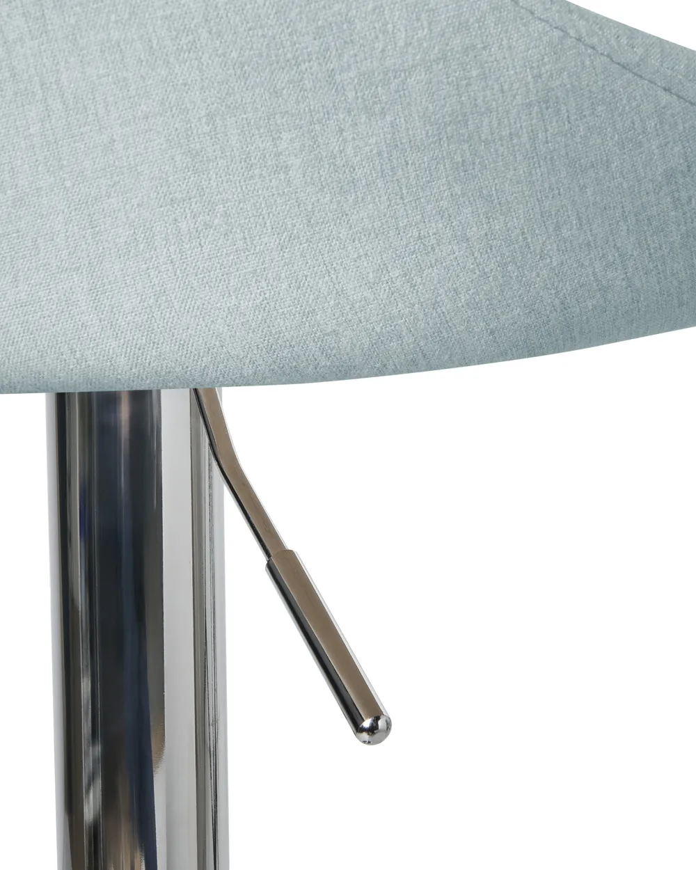 Set of 2 Bar Stools LUCCA Swivel Fabric Light Blue_1011527