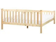 Bed Pine Wood GIVERNY 160 x 200 cm (EU King Size) Light Brown_918174