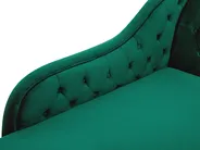 Rechtsseitige Chaiselongue NIMES Samtstoff Grün_805964