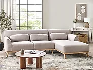 Ecksofa SIMOS Stoff Hellgrau linksseitig_1173901