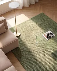Teppich KORDEA Grün 160 x 230 cm Wolle_1144630