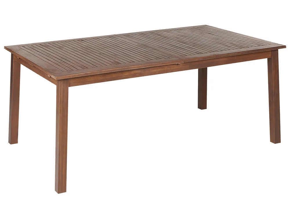 Ausziehbarer Gartentisch CESANA 180/240 cm 100 cm Akazienholz Dunkelbraun_868538