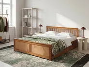 Bett mit 4 Schubladen OLENDON Kiefernholz Braun 180 x 200 cm_1068609
