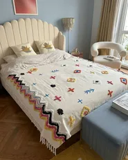 Kuscheldecke MORENA Baumwolle 130 x 180 cm Bunt_1085374