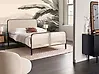 Bett mit Lattenrost Kiefernholz GONFARON 140 x 200 cm Schwarz
