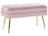 Upholstered Storage Bench DURHAM Velvet Pink