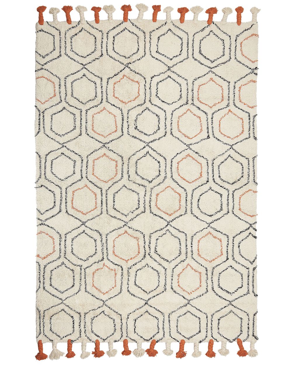 Rug HAJIPUR Beige 160 x 230 cm Cotton