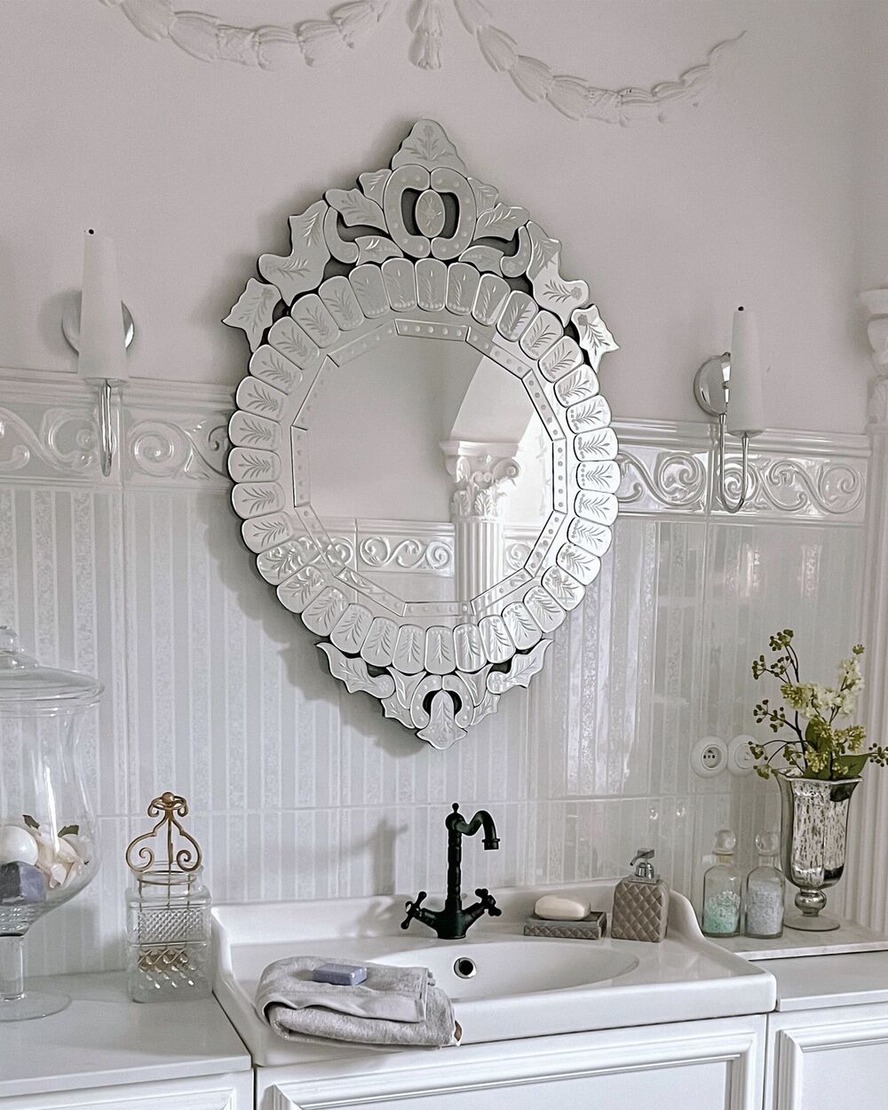 Miroir CRAON 67 cm 100 cm Argenté
