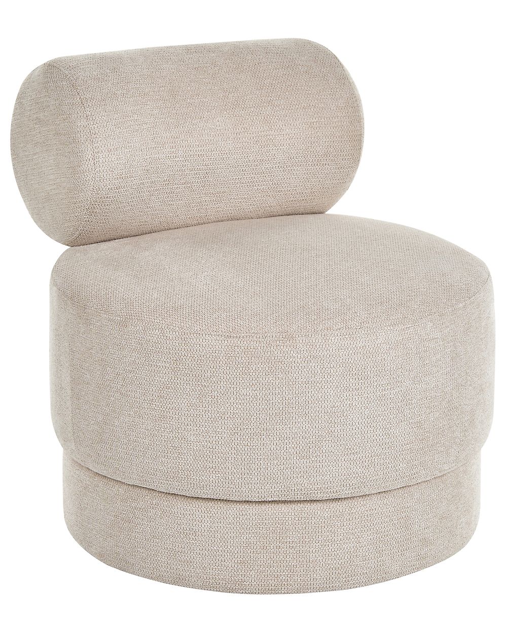 Drehsessel KARVIA  Stoff Hellbeige