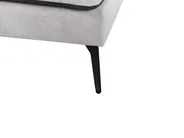 Ecksofa 3-Sitzer ALTAN Samtstoff Hellgrau linksseitig_878527