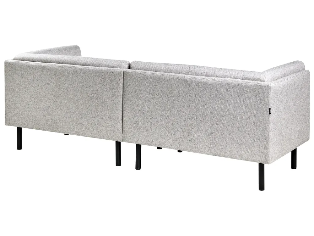 Sofa 3 Seater VORGOD Fabric Light Grey_996625