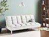 Schlafsofa 3-Sitzer SILJAN Stoff Cremeweiß
