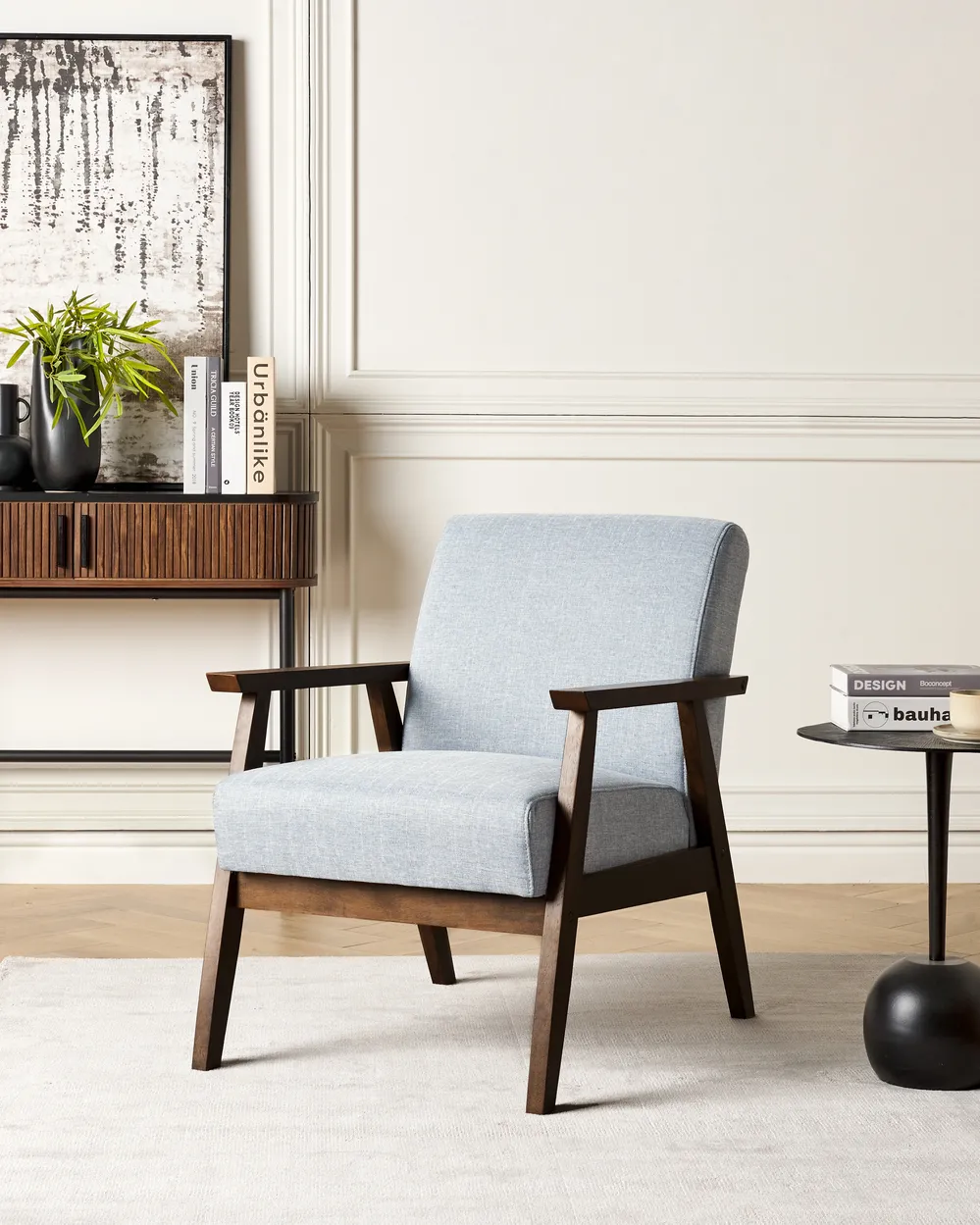 Armchair ASNES Fabric Grey