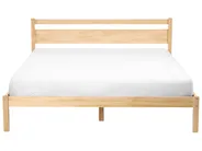 Bed Pine Wood MERCURER 160 x 200 cm (EU King Size) Light Brown_1113219