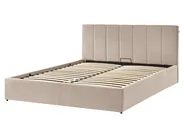 Ottoman Bed DREUX Velvet Taupe 160 x 200 cm (EU King Size)_1012304
