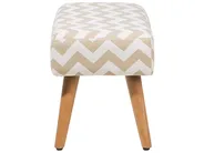 Hocker TAKOMA Baumwolle Beige_685046