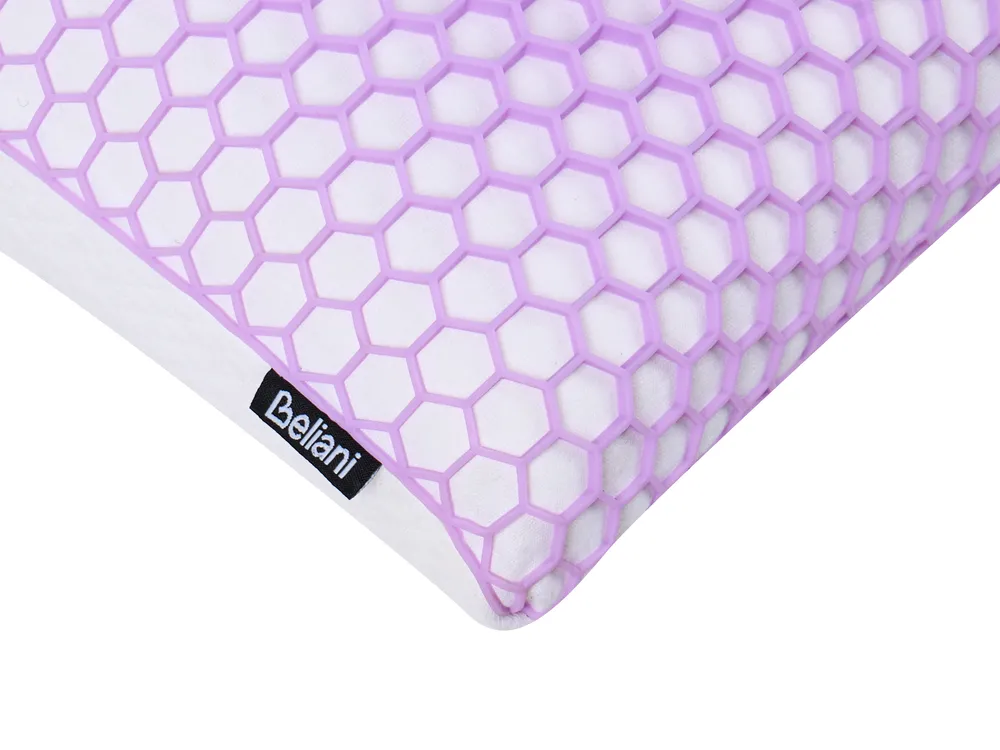 Kopfkissen ATHOS Niedrig 55 x 35 cm Memory-Schaum Violett_1008032