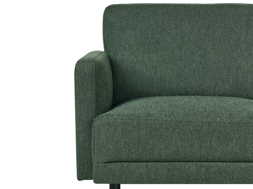 Living Room Set 3 Seater BREDA Fabric Green_973025
