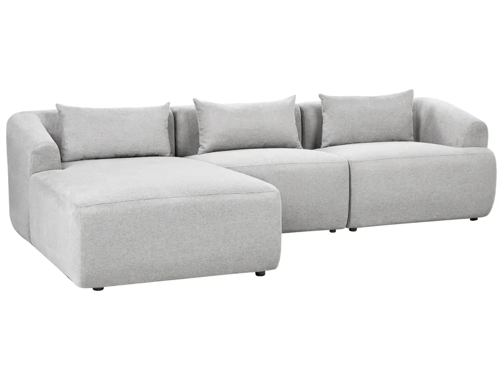 Corner Sofa 3 Seater SVANSELE Fabric Light Grey Right Hand_901694