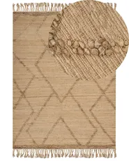 Teppich HANDERE Beige 200 x 300 cm Jute_886241