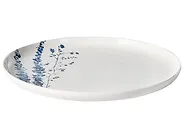 12-Piece Dinnerware Set MAHLEB Porcelain White/Blue_1191952