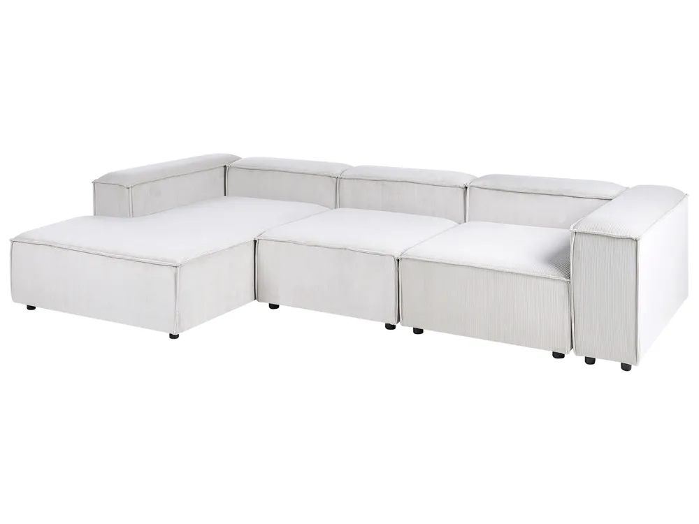 Modul Ecksofa 4-Sitzer ARDAL Cord Cremeweiß rechtsseitig_1008122