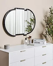 Wall Mirror MICHERY 60 cm 90 cm Black_1184961