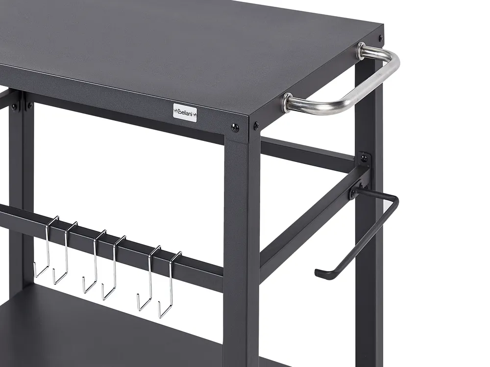 Outdoor-Servierwagen STALETTI Schwarz Metall_931763