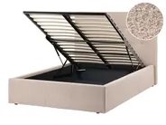 Ottoman Bed LORIENT Boucle Beige 120 x 200 cm (EU Small Double)_1062981