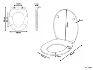 WC-Sitz PUTUMAYO  schmal Soft-Close-Funktion Duroplast Weiß_1016545
