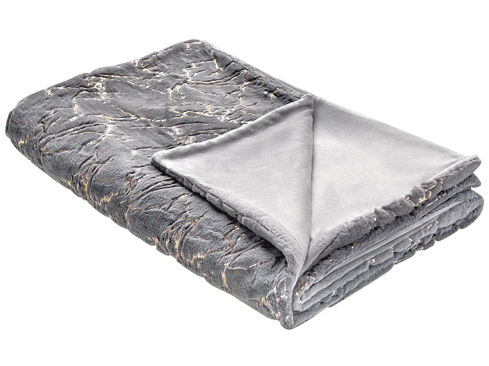 Kuscheldecke GODAVARI 150 x 200 cm Grau