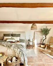 Bett mit Lattenrost Stoff BELFORT 140 x 200 cm Hellbeige_983583