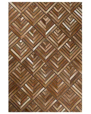 Rug TEKIR Brown 140 x 200 cm Leather_764621