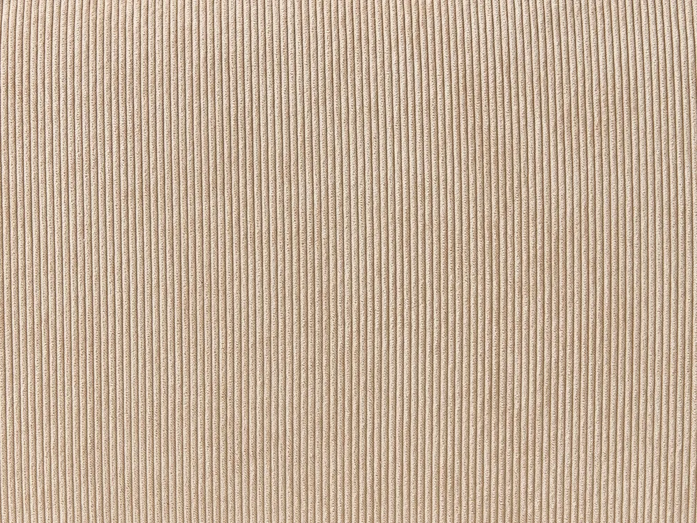 Corner Sofa 3 Seater DOLVA Corduroy Beige Right Hand_984483