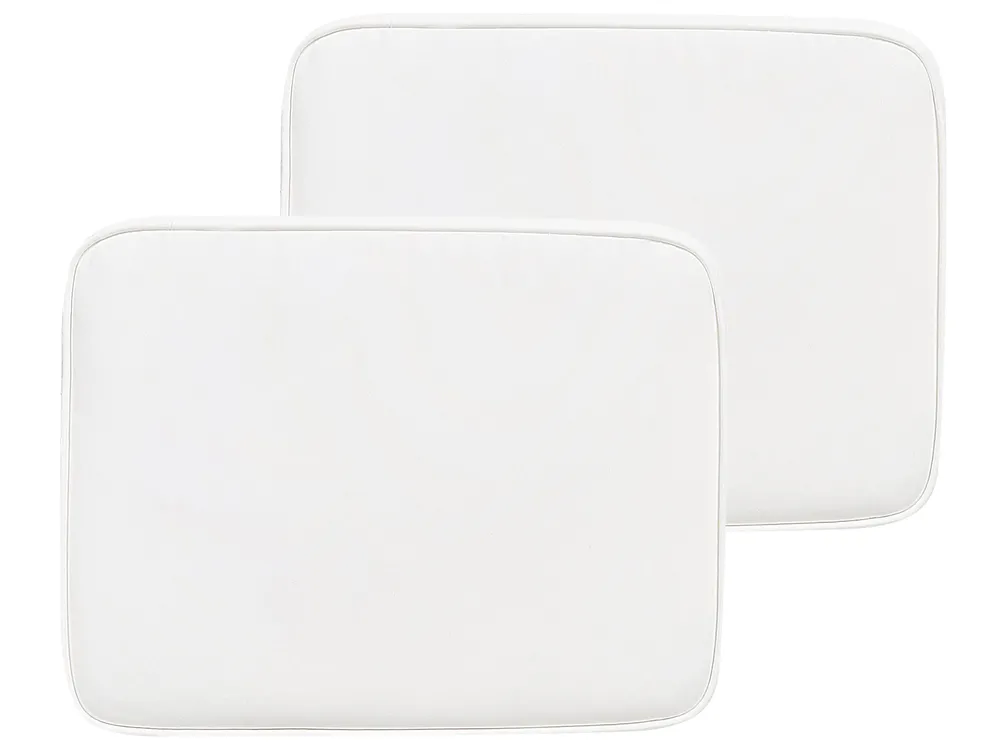 Gartenstuhlkissen 2er Set FIJI 29 x 38 cm Cremeweiß