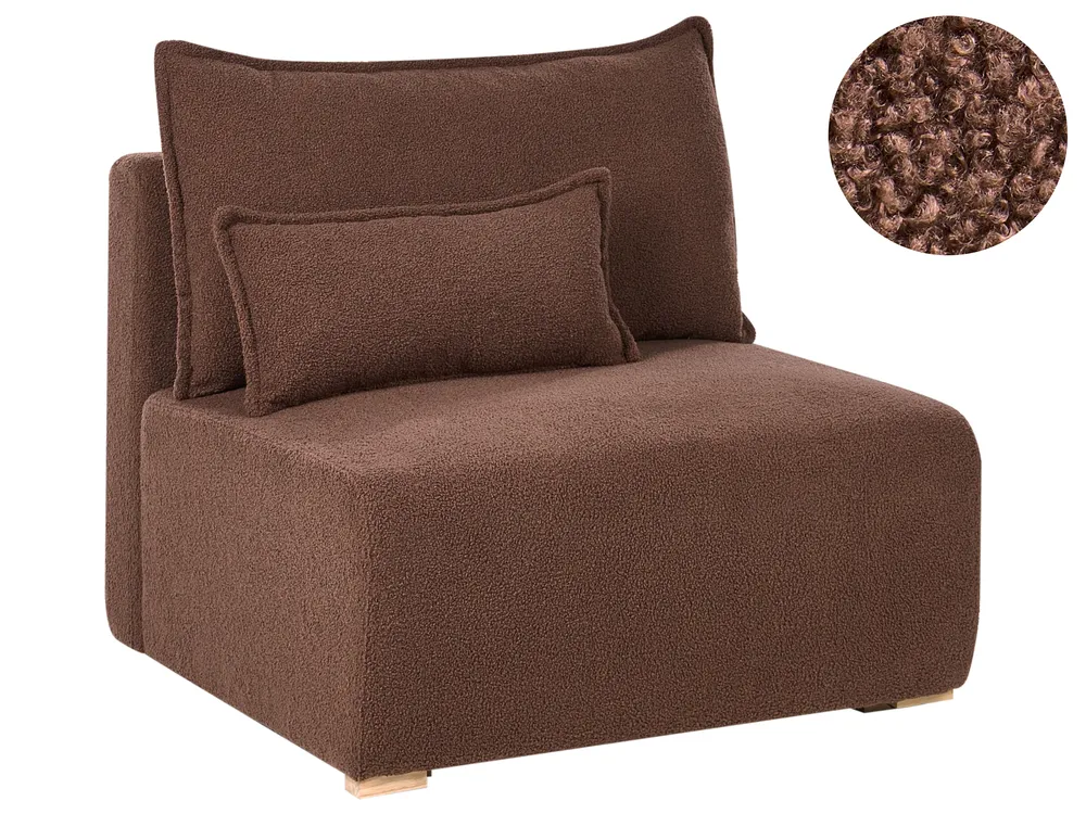 Sesselmodul NERBO Bouclé Braun