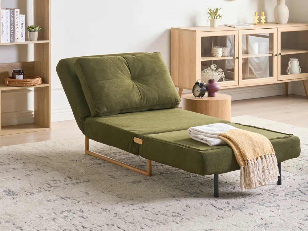 1-Sitzer Schlafsofa JERSLEV Stoff Grün_1009968