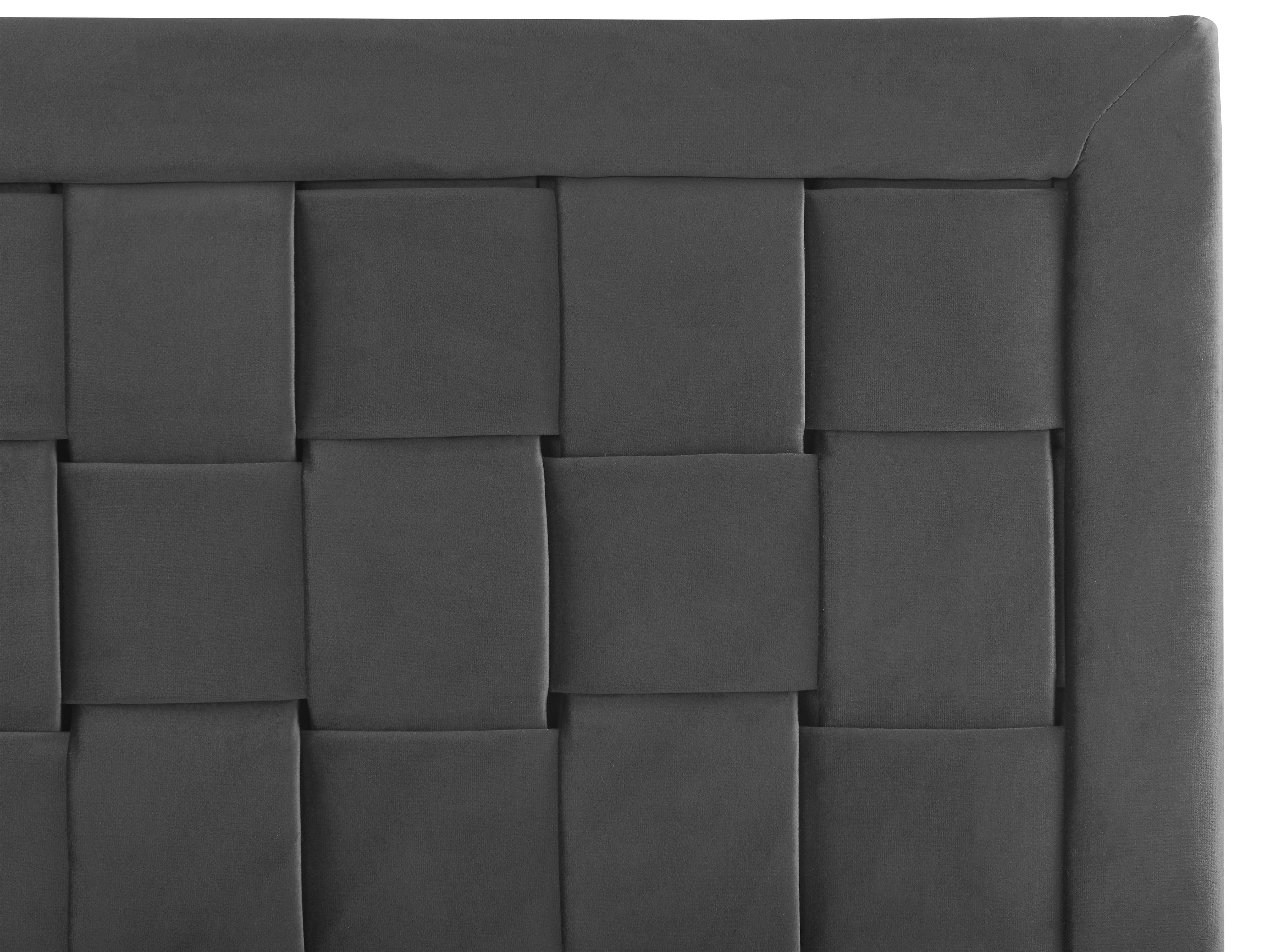 Krevet Samet LIMOUX 160 x 200 cm Crni_867225