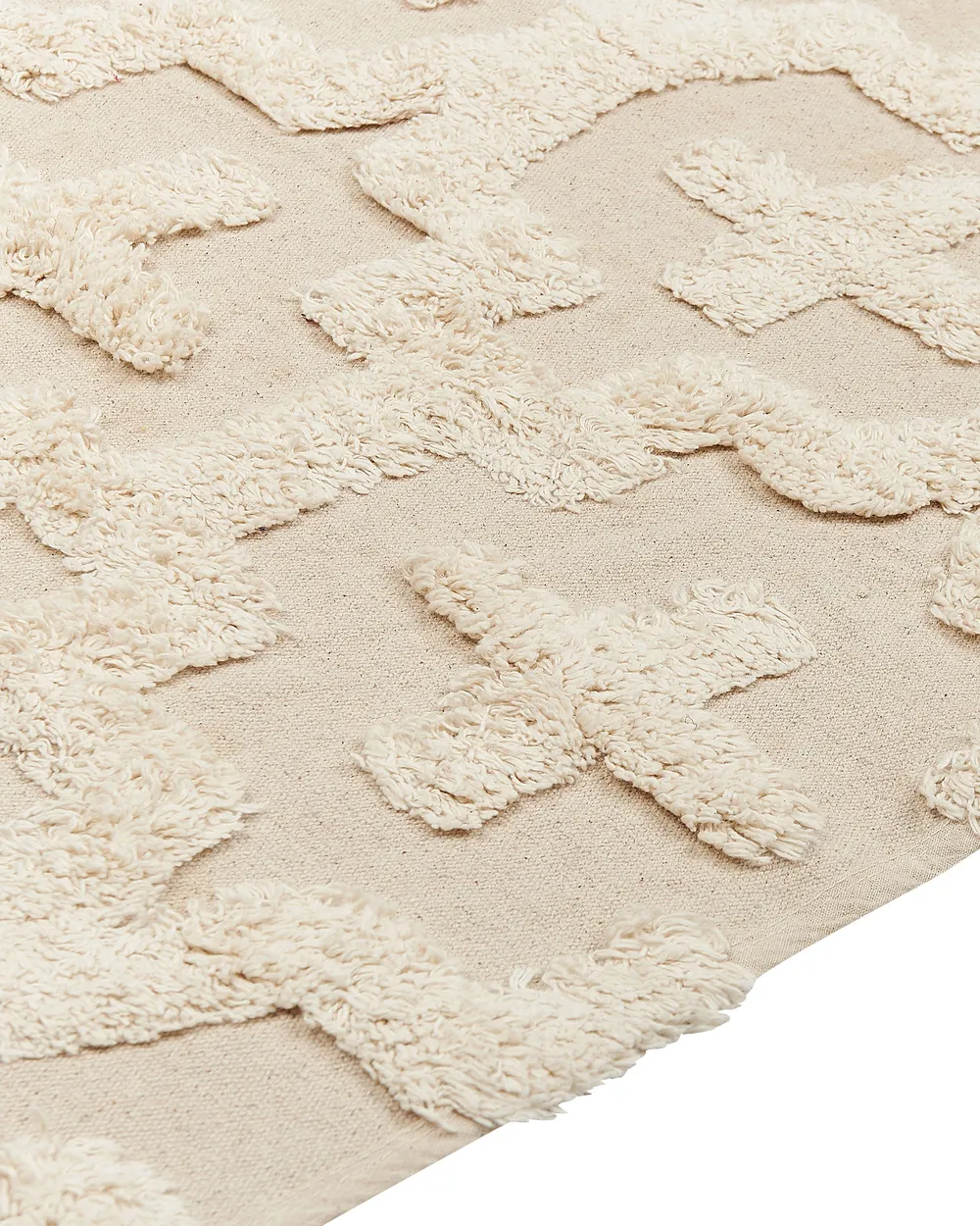 Rug ITANAGAR Beige 80 x 150 cm Cotton_839225