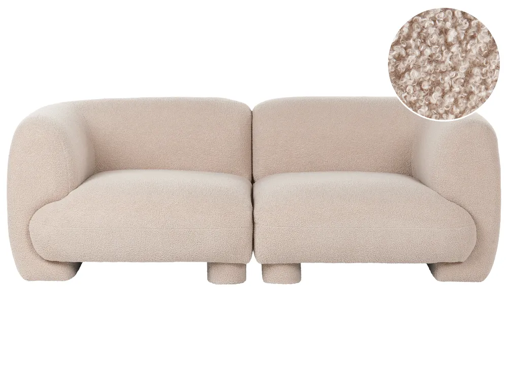 Modulsofa 2-Sitzer MJALBI Bouclé Beige