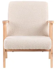 Kids Armchair LINDE Boucle Light Beige_989285