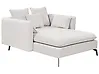 Chaiselongue CHARMES Stoff Hellbeige