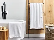 Set of 2 Towels MITIARO Terry Cotton White_1180059