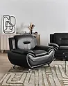 Sessel LEIRA Kunstleder Schwarz