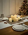 Set of 6 LED Candles NOISETTE 10/16 cm Off-White